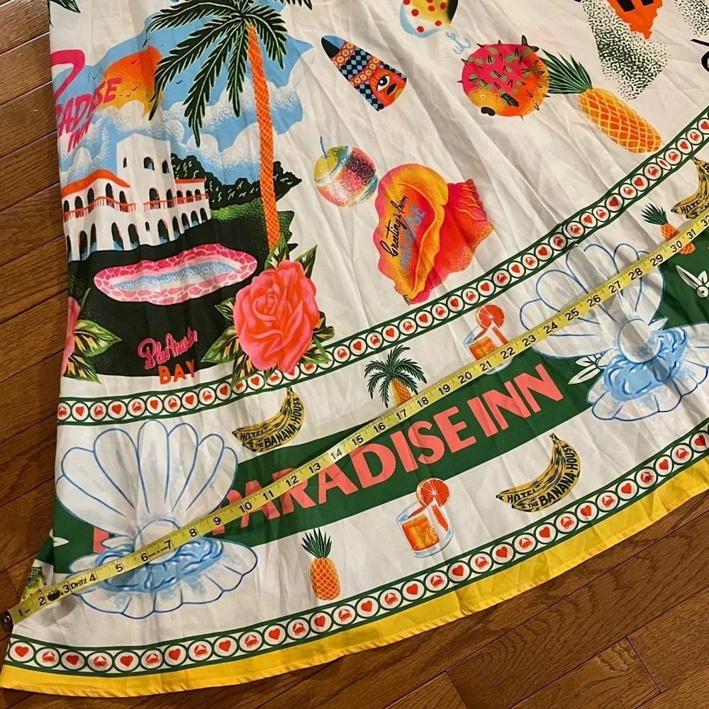 Cute Tropical Novelty Print Sleeveless Maxi Dress 🦀 - Picture 9 of 16